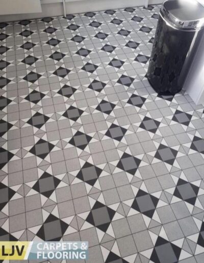 Vinyl Flooring in a kitchen Case Studies - LJV Carpets & Flooring